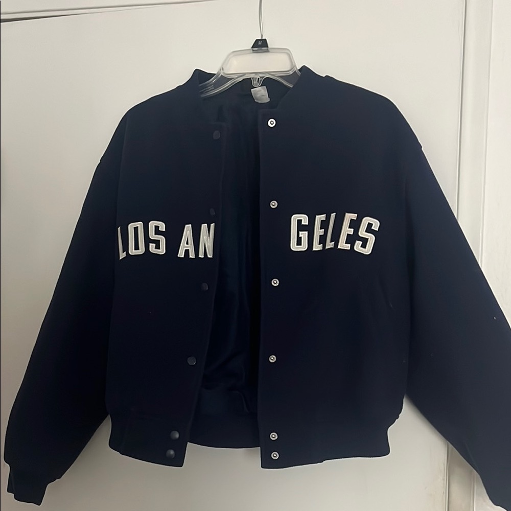 Navy Los Angeles Varsity Jacket